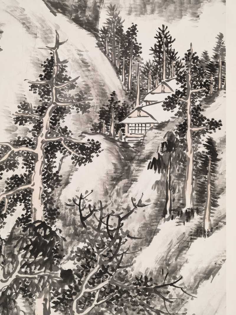 戊戌（1898年）作 松年 溪山欲雨图 - 图7