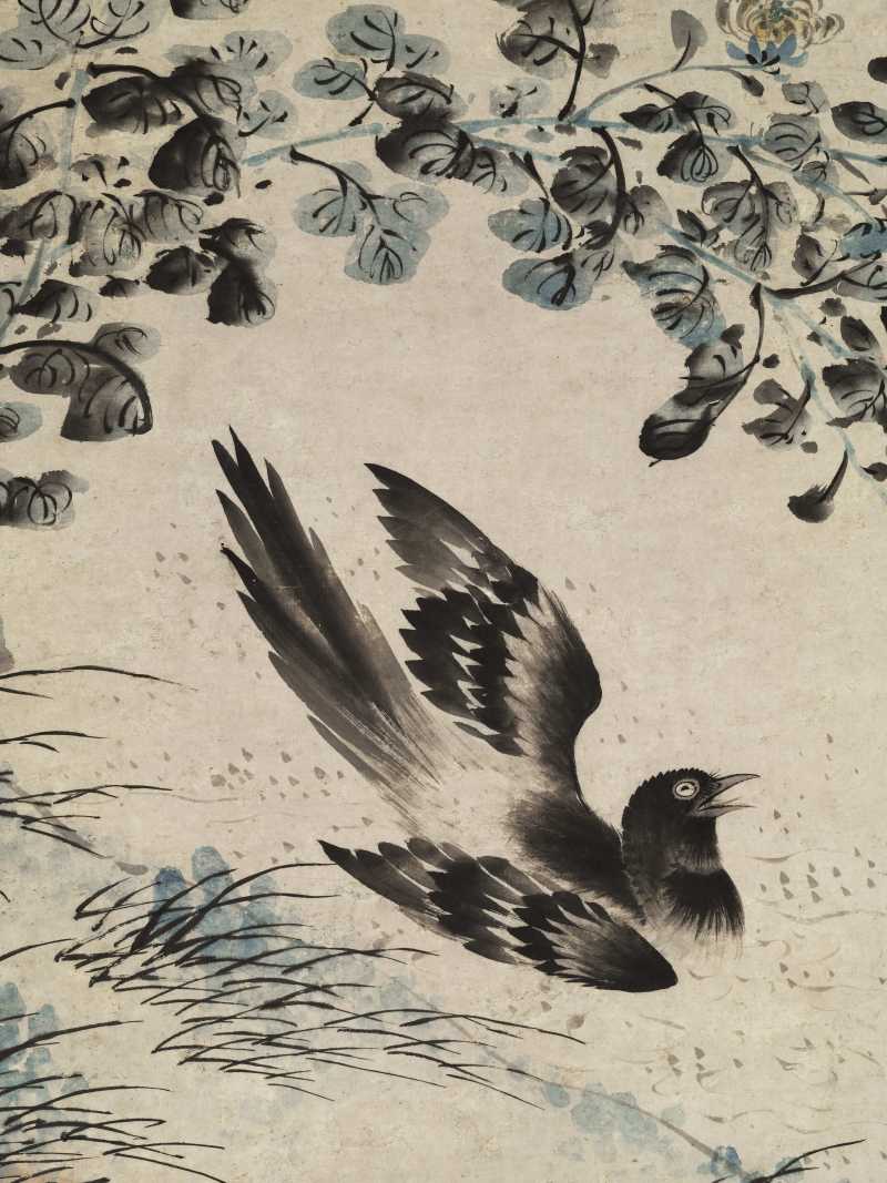 司马钟 菊花双雀 - 图4