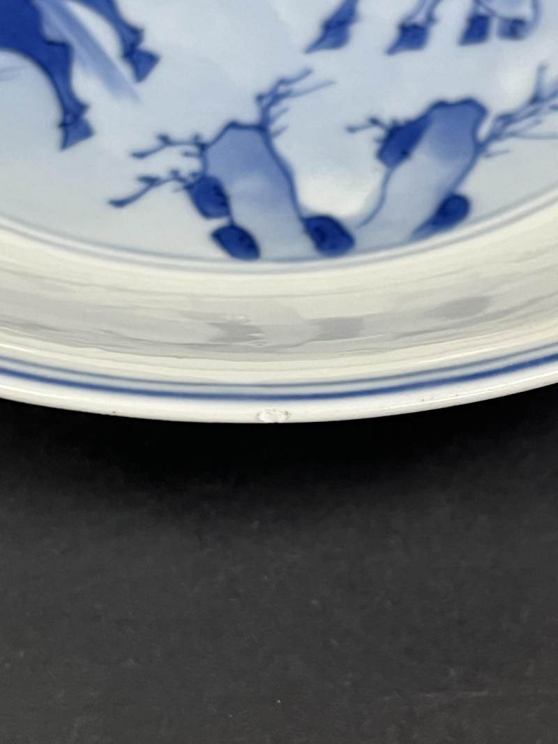 清康熙 青花八骏图盘 - 图14