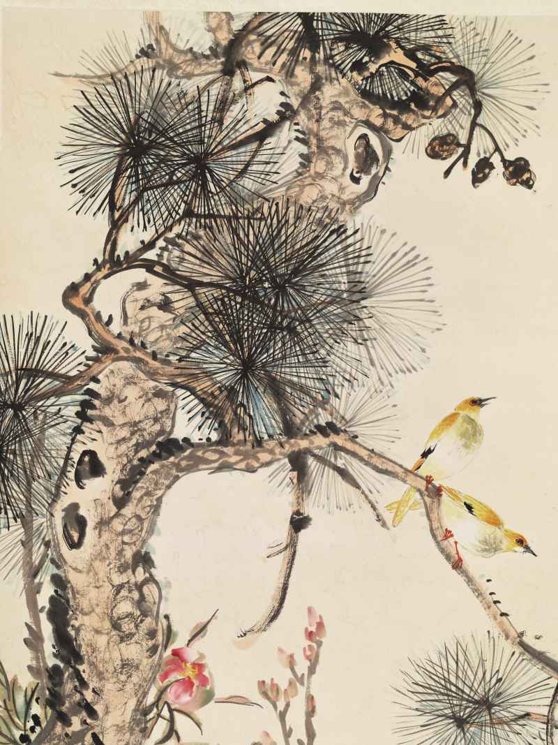 戊子（1948年）作 许孙穆 乔木高棲 - 图3