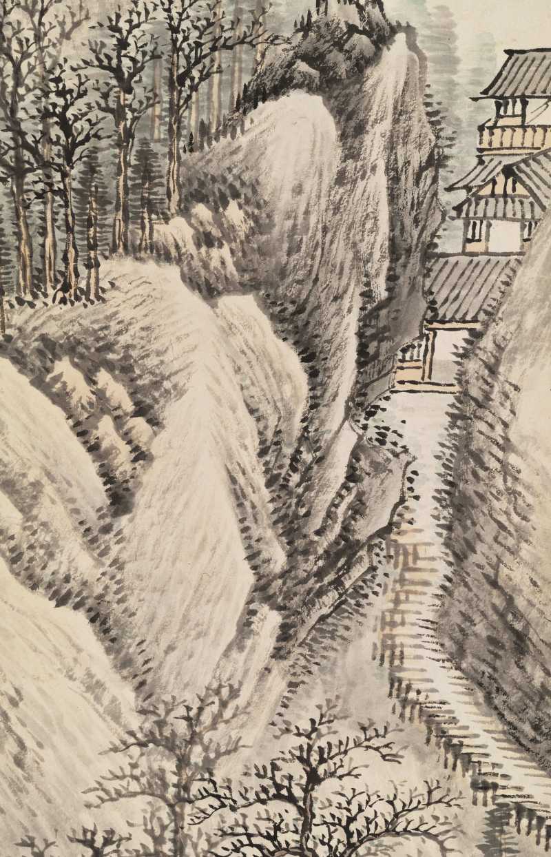 张石园 仿古山水二帧 - 图17