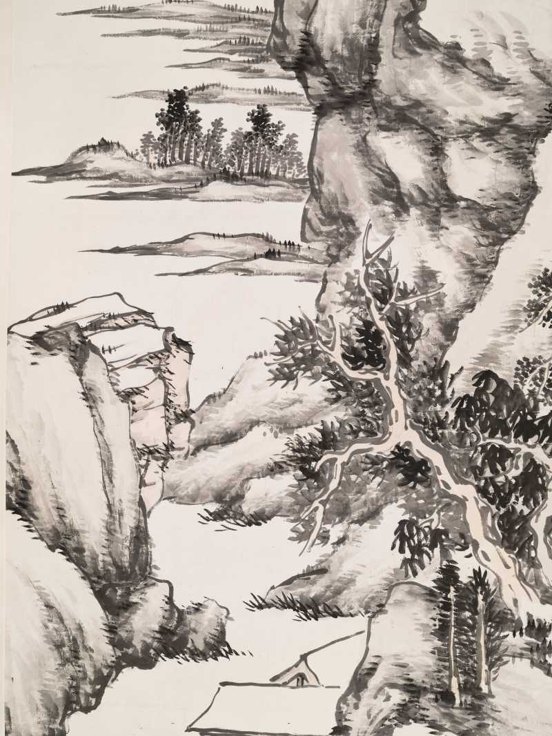 戊戌（1898年）作 松年 溪山欲雨图 - 图8