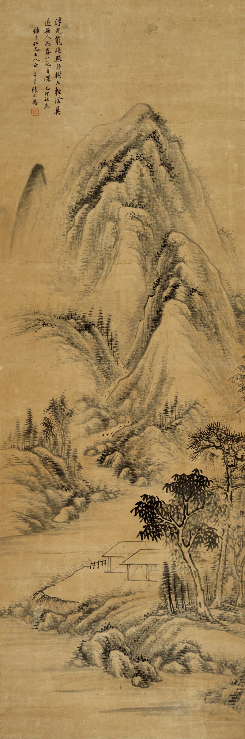 己卯（1897年）作 张之万 野村晚照