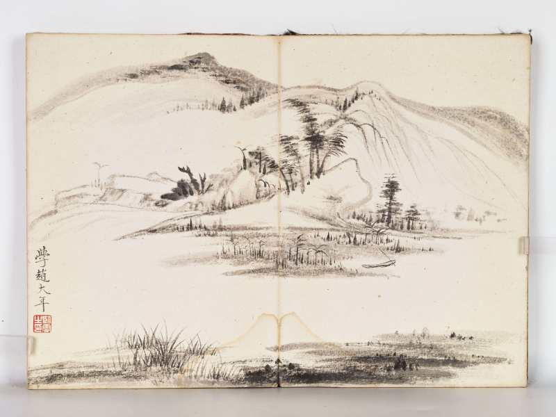 丁丑（1937年）、辛巳（1941年）、乙酉（1945年）、己卯（1939年）作 冯超然、祁崑、张辛稼等 师古造化册 - 图13