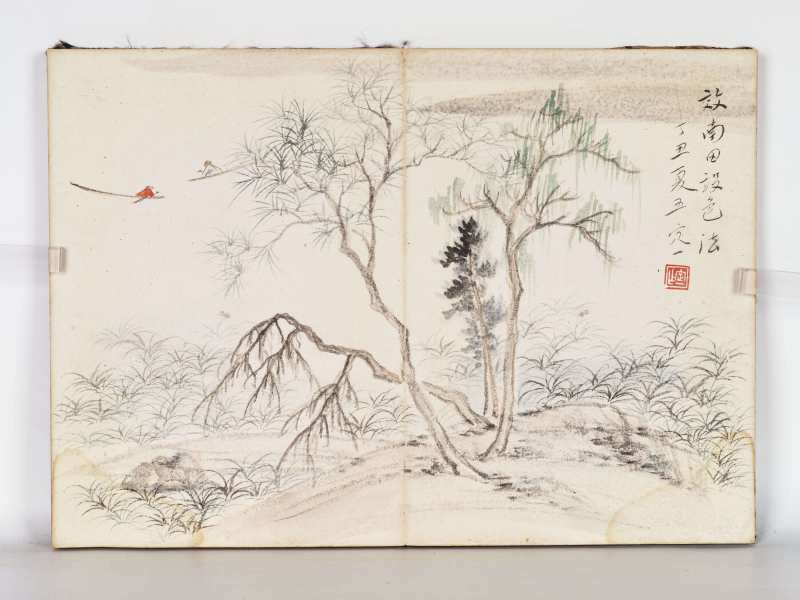 丁丑（1937年）、辛巳（1941年）、乙酉（1945年）、己卯（1939年）作 冯超然、祁崑、张辛稼等 师古造化册 - 图26