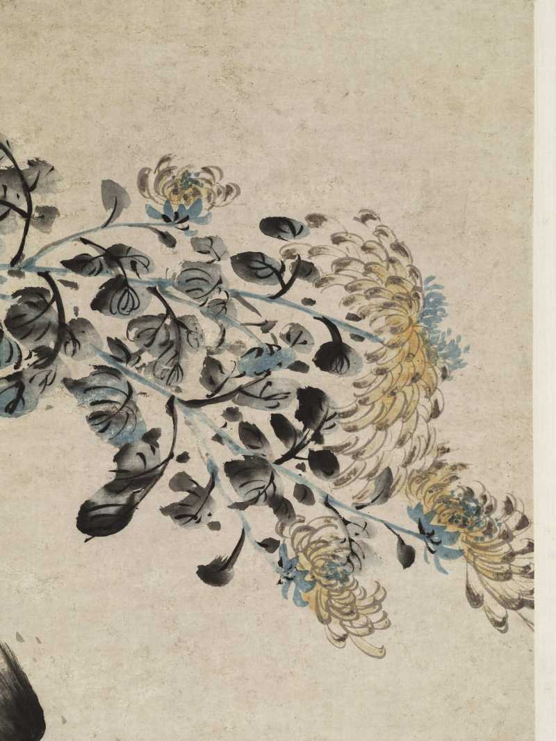 司马钟 菊花双雀 - 图6
