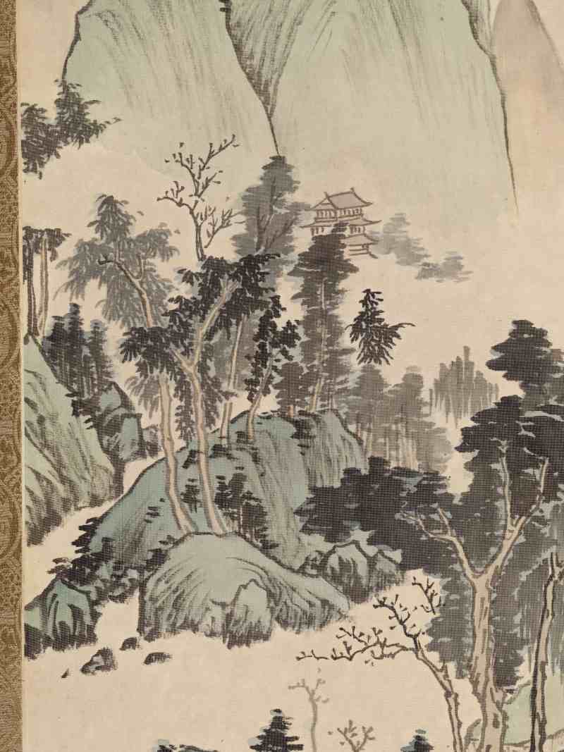 辛亥（1971年）作 萧一苇 山水四屏 - 图27