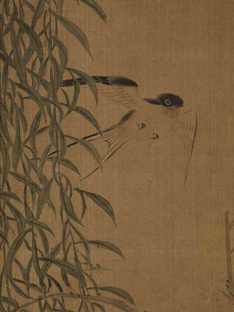癸丑（1913年）作 马家桐 花鸟四屏 - 图11