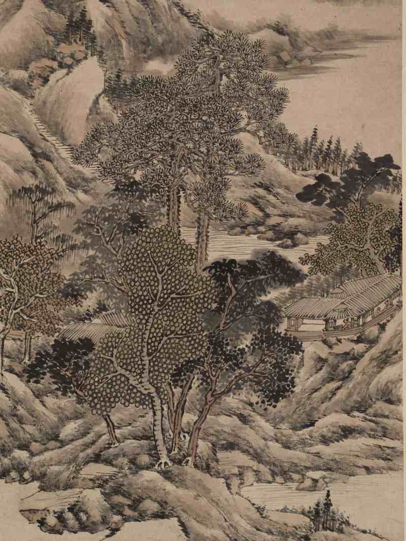 己巳（1929年）作 冯超然 碧溪青嶂 - 图3