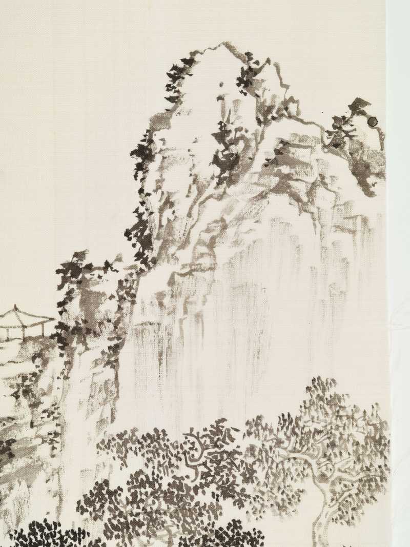 溥儒 山居小亭 - 图3