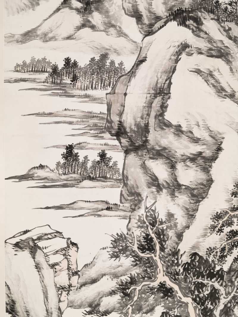 戊戌（1898年）作 松年 溪山欲雨图 - 图13