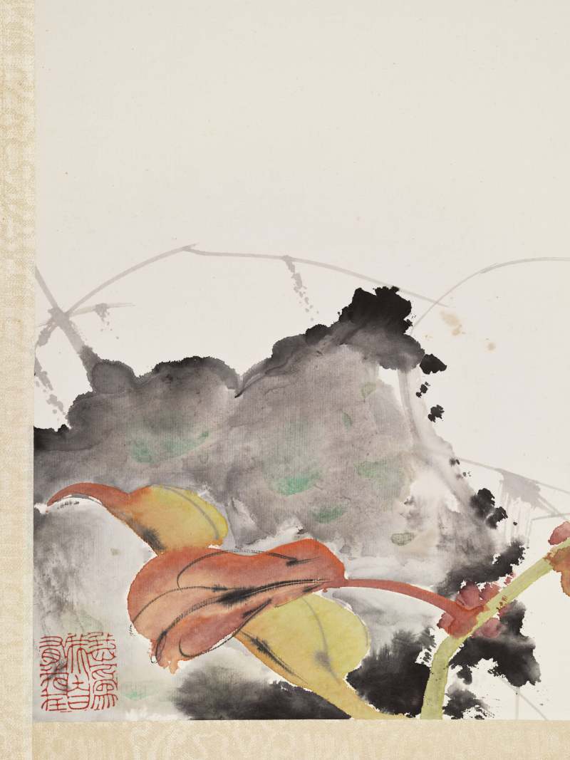 戊戌（1958年）作 赵少昂 虫草十二开 - 图8