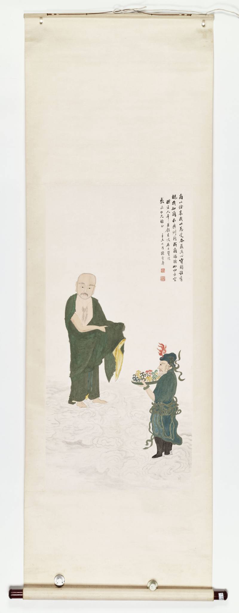 辛未（1931年）作 陈曾寿 罗汉图 - 图2