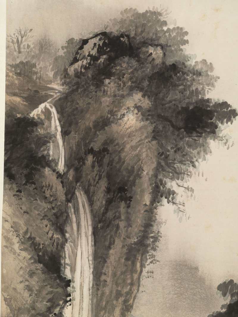 丁未（1907年）作 吴石仙 山居观瀑图 - 图6