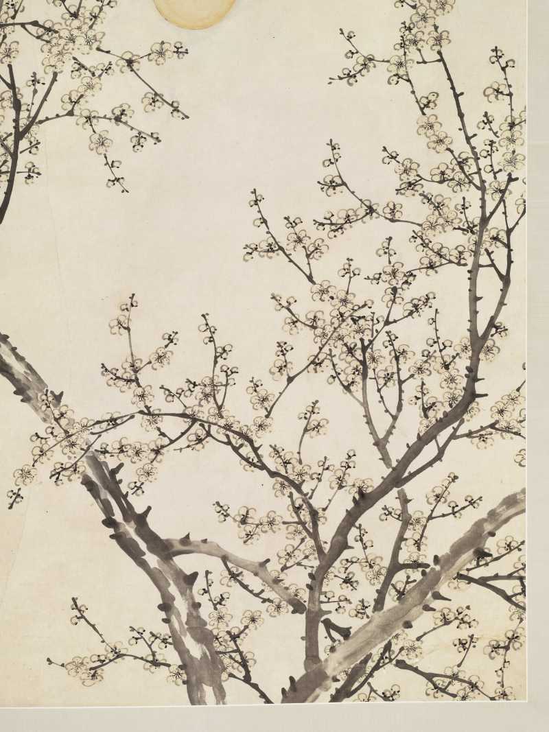 丙午（1906年）作 松年 月夜梅花 - 图3