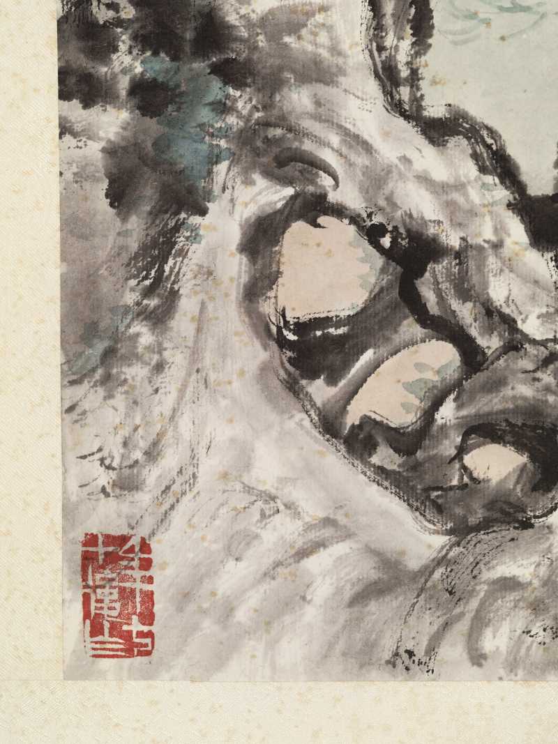 庚申（1980年）作 朱梅邨 貂蝉拜月 - 图7