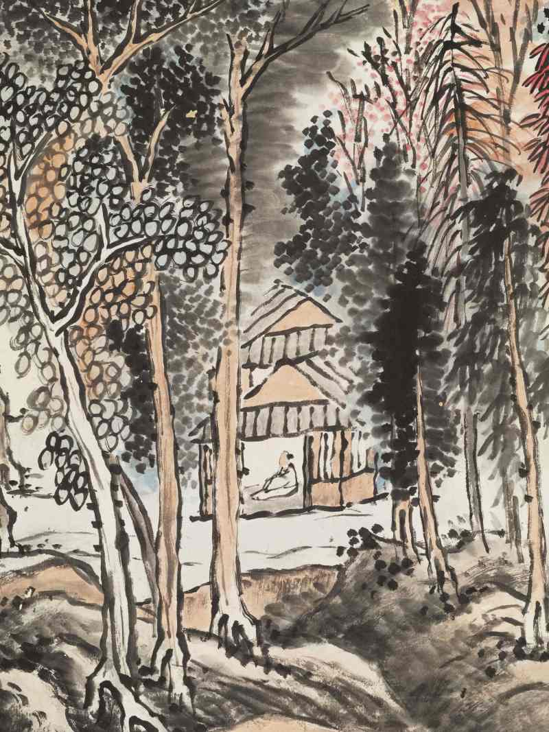 癸酉（1933年）作 宗士福 空山幽居 - 图8