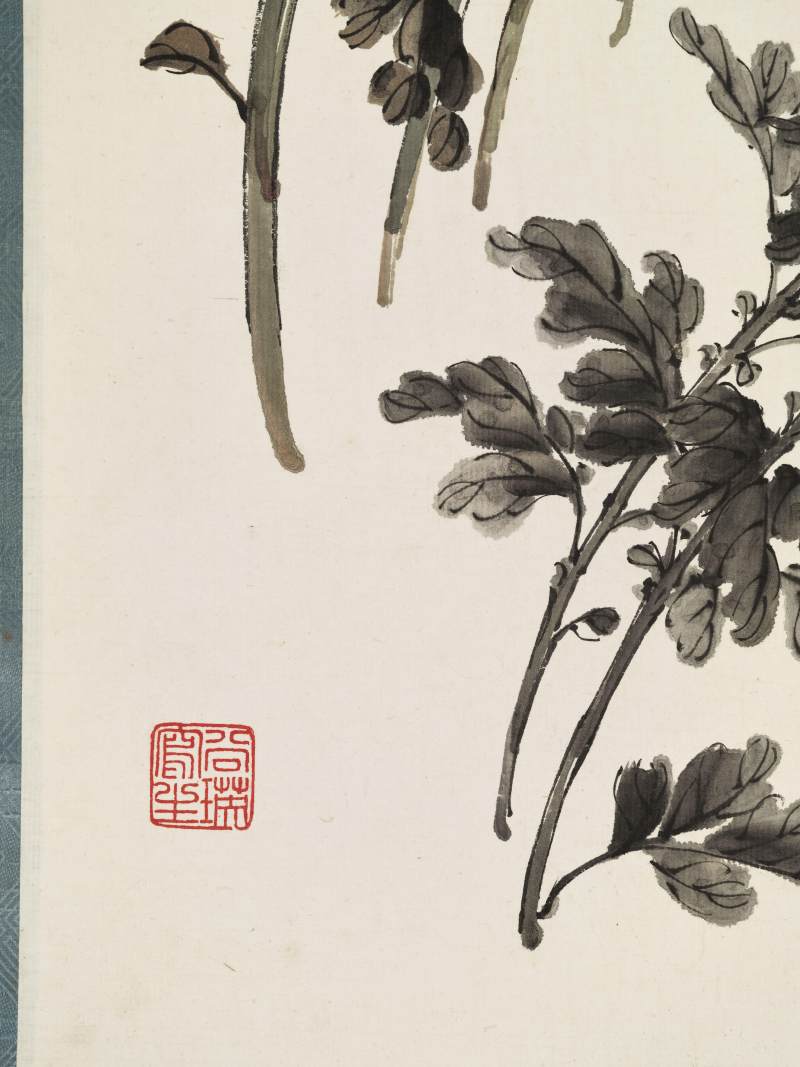 壬申（1932年）作 缪谷瑛 秋菊四屏 - 图12