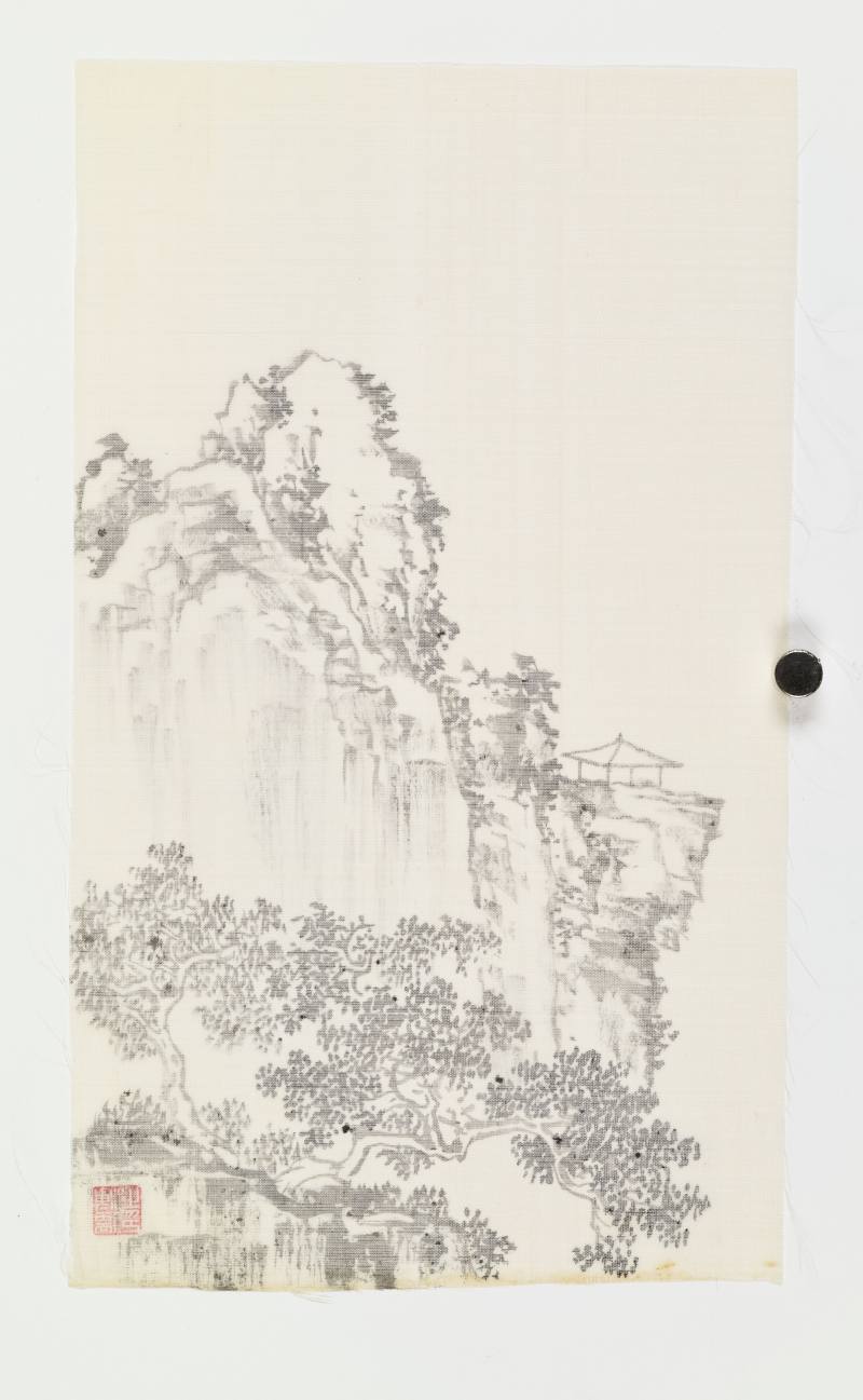 溥儒 山居小亭 - 图6