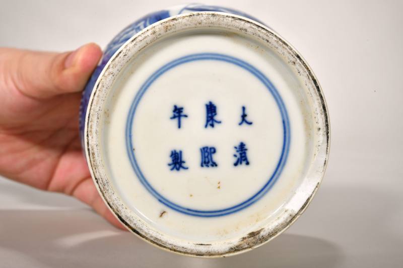 民国 青花花鸟纹瓶、人物故事图梅瓶三件 - 图2