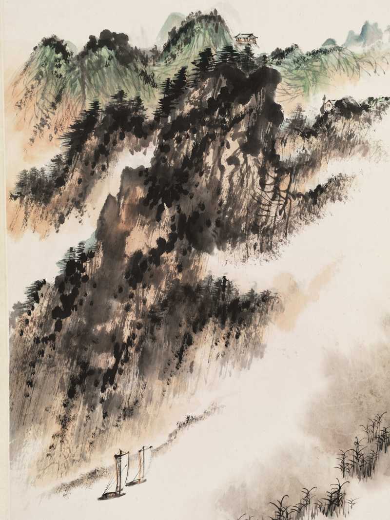 胡若思 云帆远瀑 - 图3
