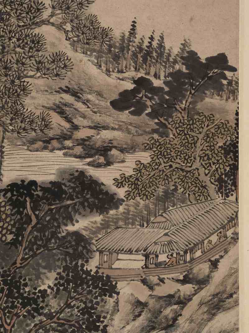 己巳（1929年）作 冯超然 碧溪青嶂 - 图6