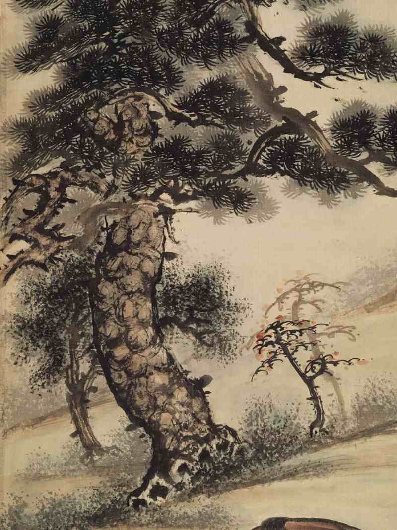 癸亥（1983年）作 溥佐 松荫三骏 - 图7