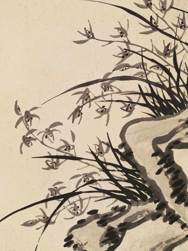 庚辰（1880年）作 冯镜如 梅兰竹菊四屏 - 图16