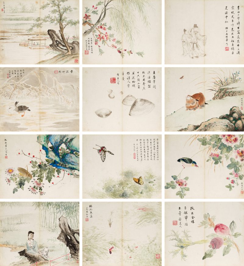 己巳（1929年）作 叶瀚 花鸟册