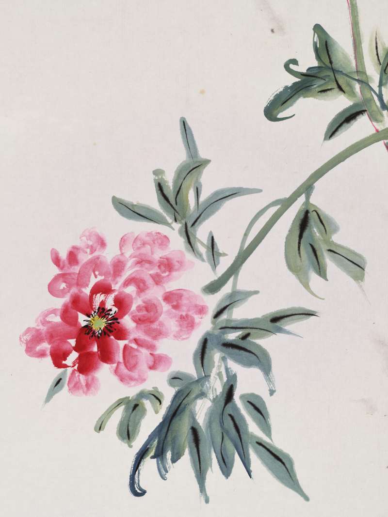 戊午（1978年）作 匡仲英 芍药、鱼 - 图3