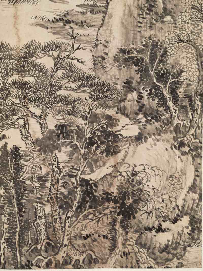 癸未（1883年）作 吴滔 山水四屏 - 图5
