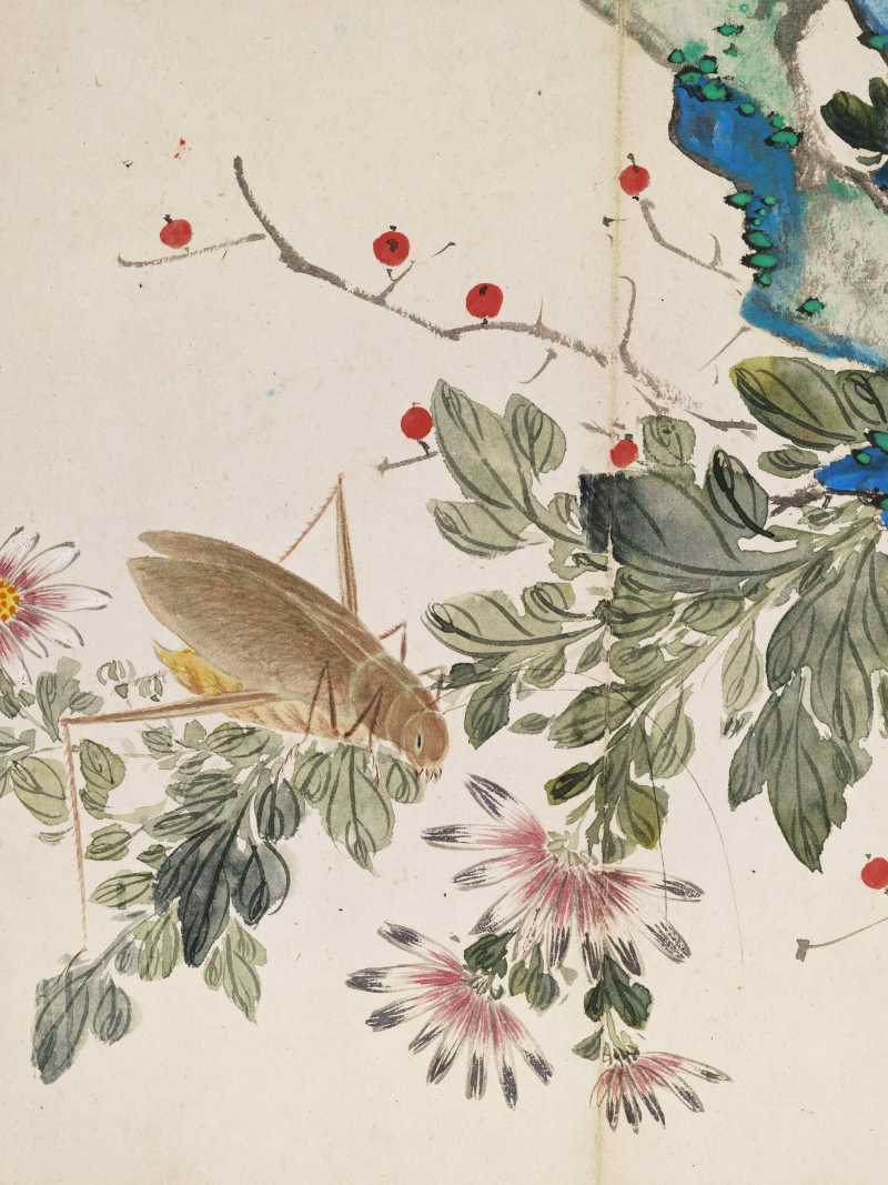 己巳（1929年）作 叶瀚 花鸟册 - 图4