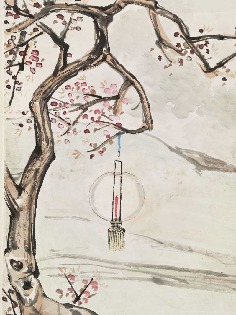 辛巳（1941年）作 李芳园 夜宴雅集 - 图10