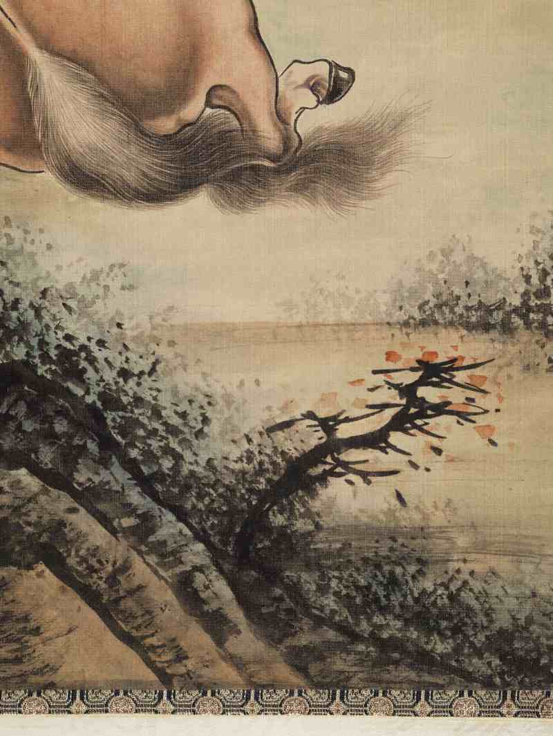 癸亥（1983年）作 溥佐 松荫三骏 - 图10