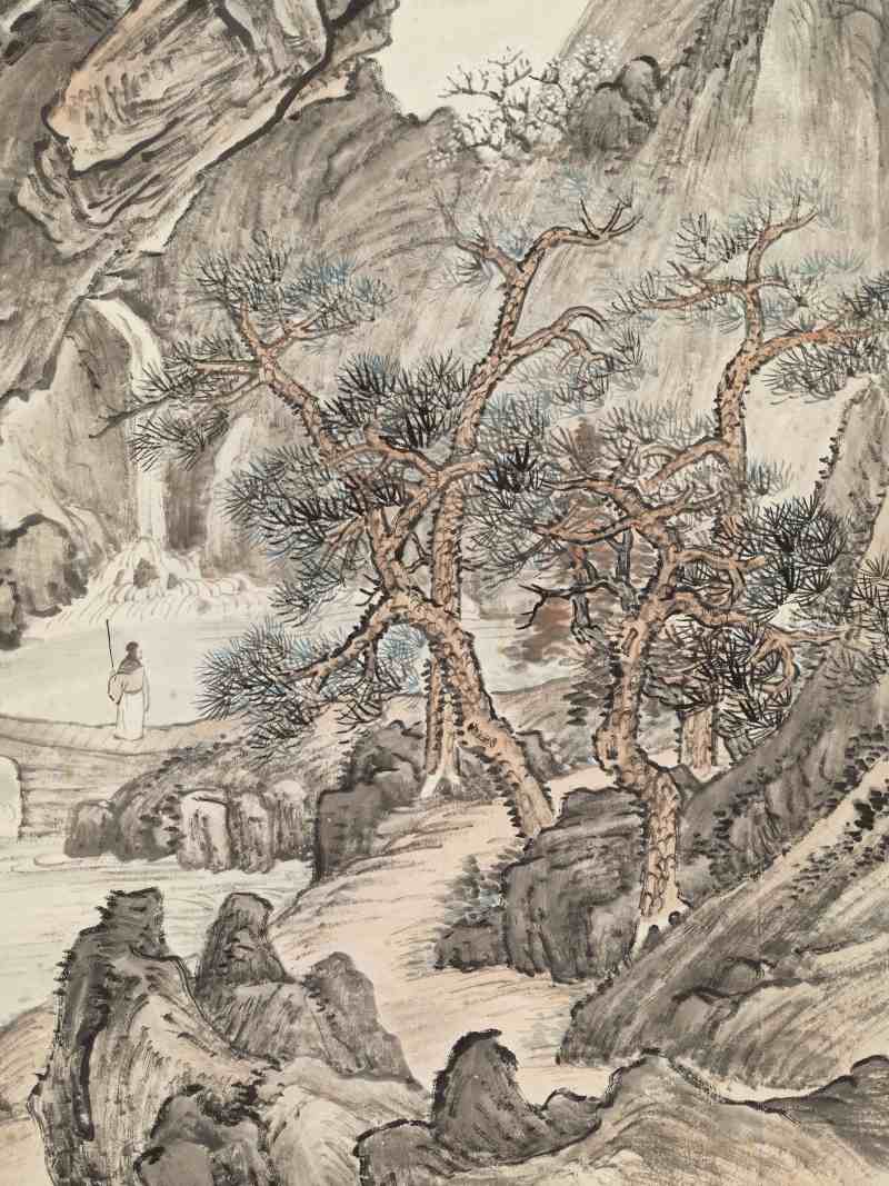 陆恢 隔溪山色好 - 图5