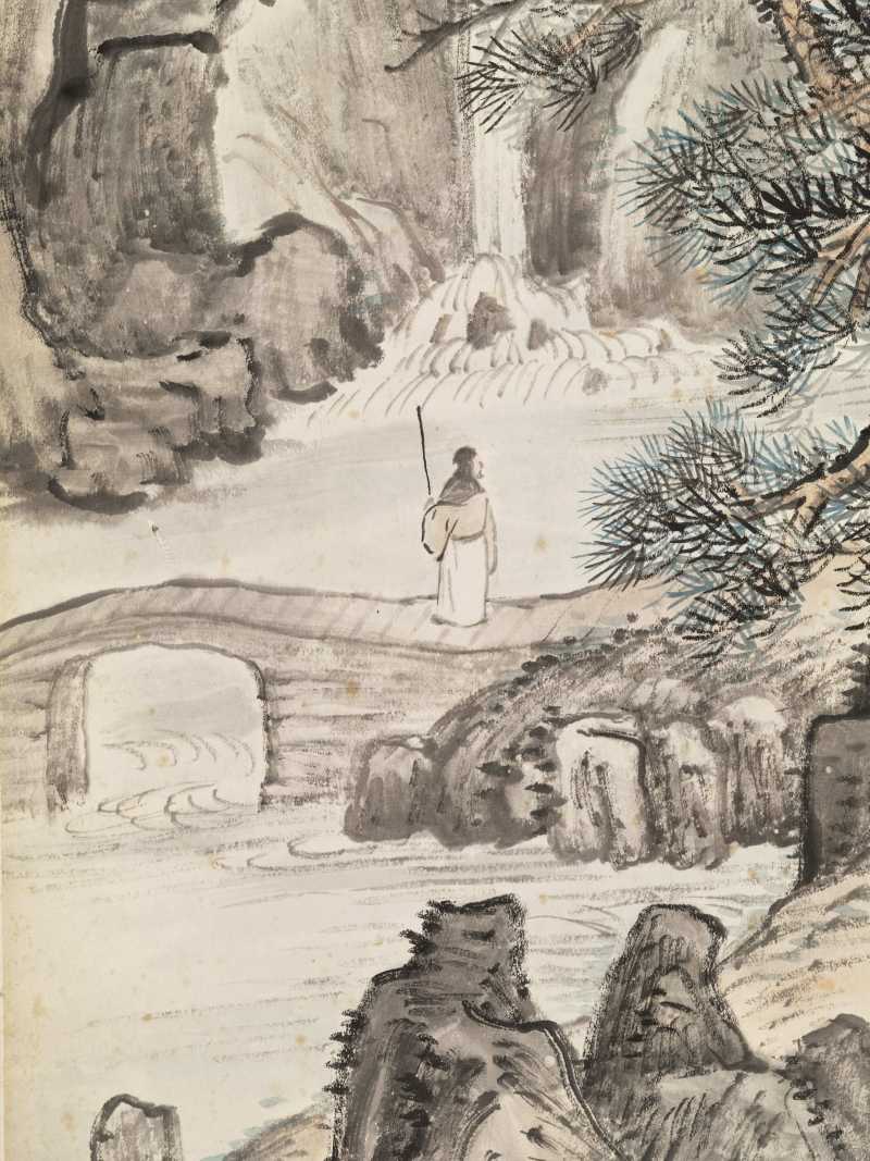 陆恢 隔溪山色好 - 图6