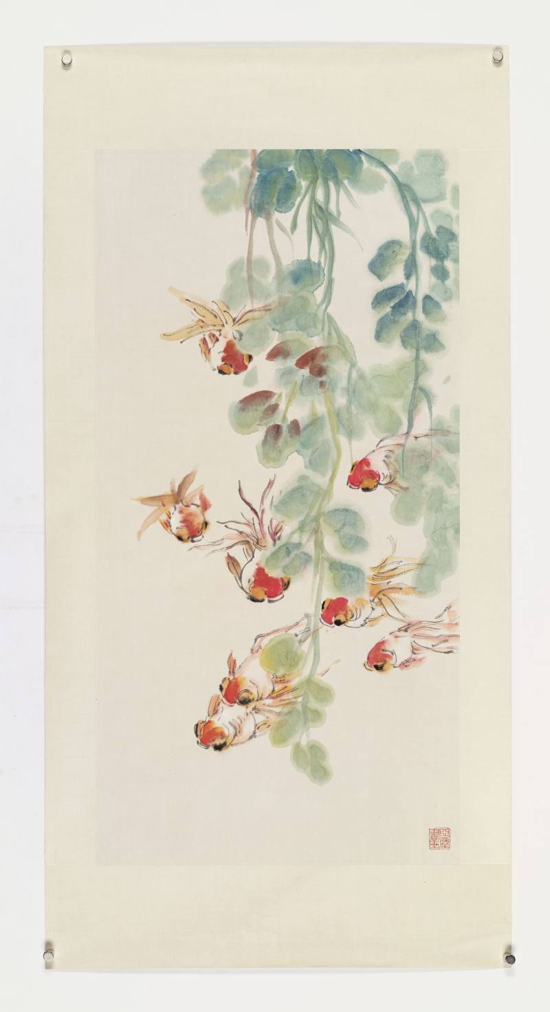 汪亚尘 花鸟四屏 - 图2