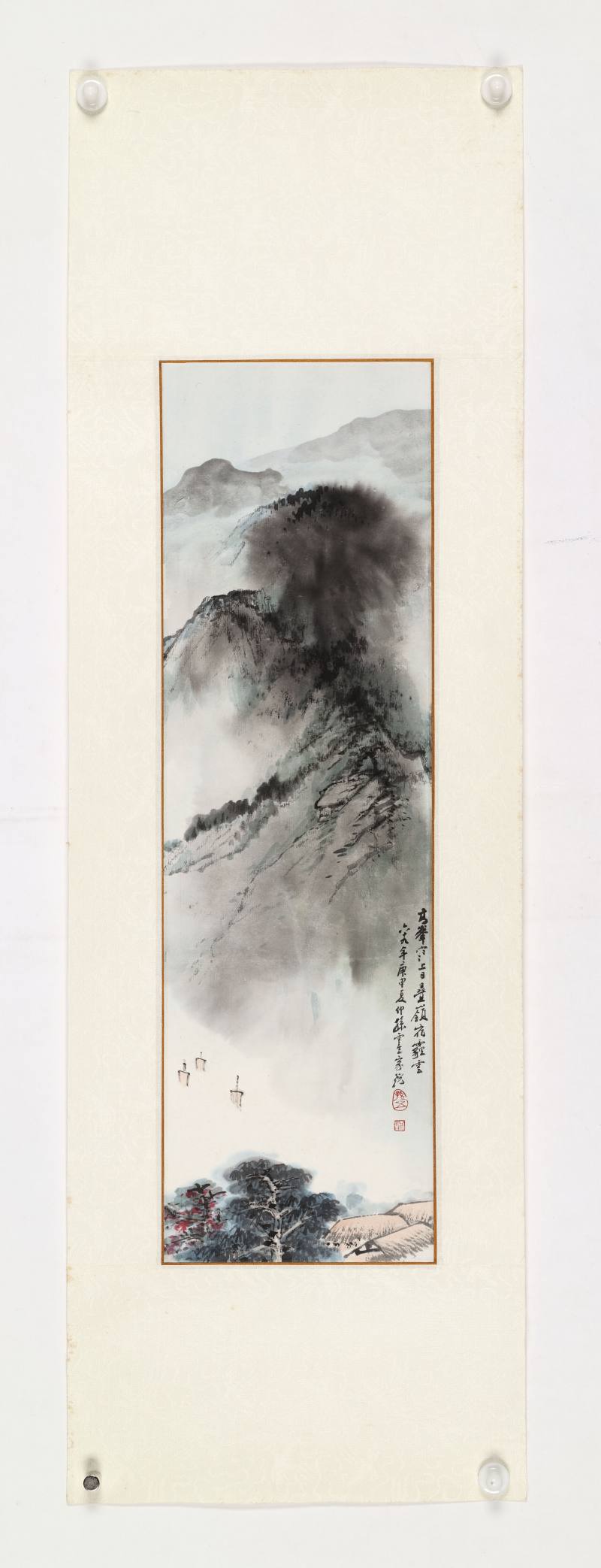 庚申（1980年）作 孙云生 叠岭云雾 - 图2