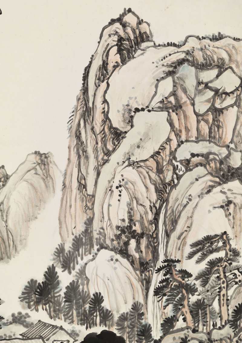 陈半丁 松山访友 - 图8