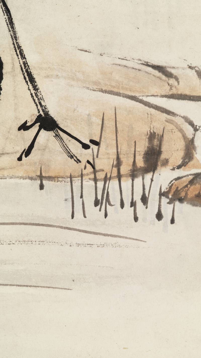 癸酉（1933年）作 程璋 仙鹤四屏 - 图6