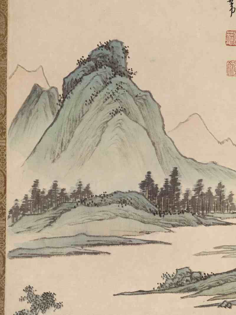辛亥（1971年）作 萧一苇 山水四屏 - 图19