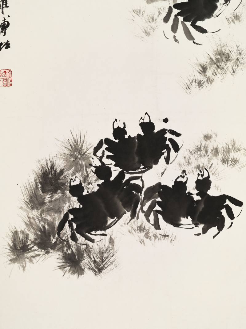 溥佐 水蟹图 - 图4