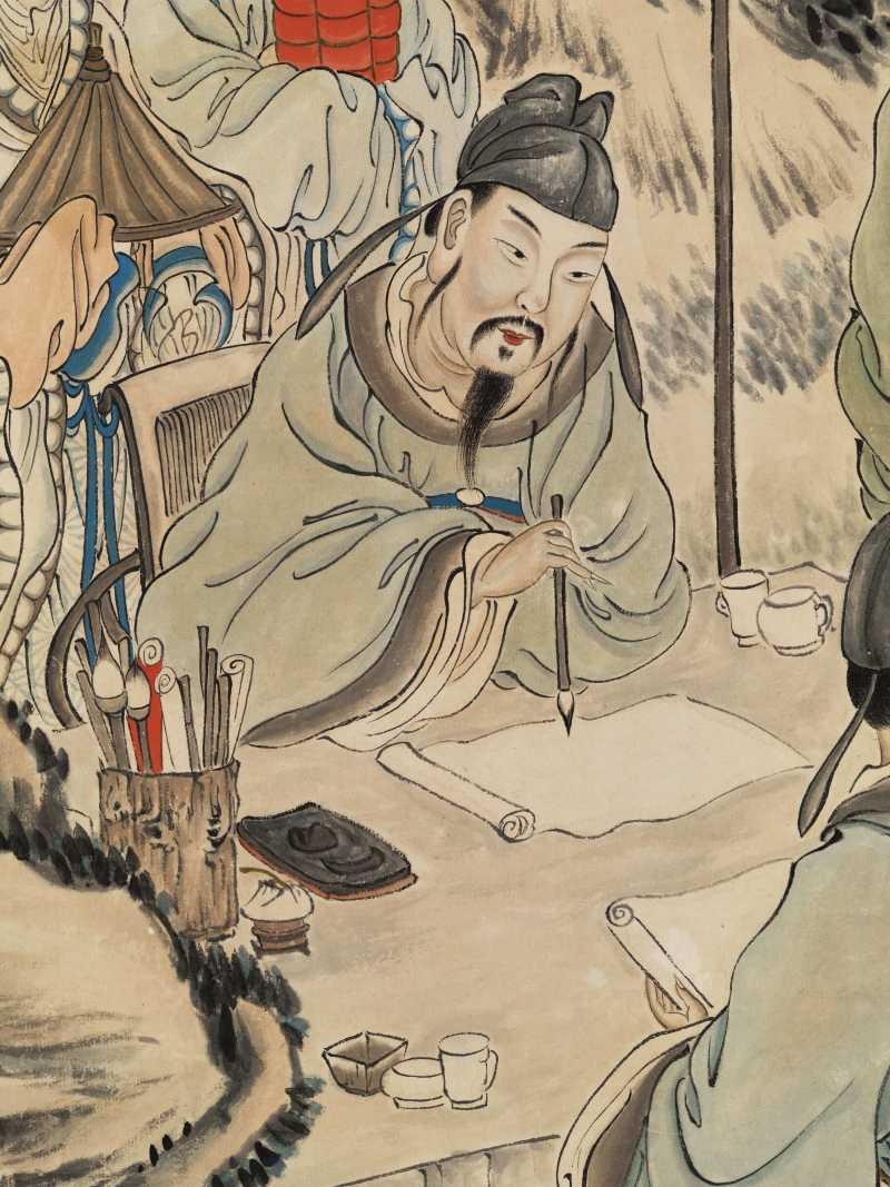 壬戌（1922年）作 沈燧 春夜宴桃李园图 - 图10