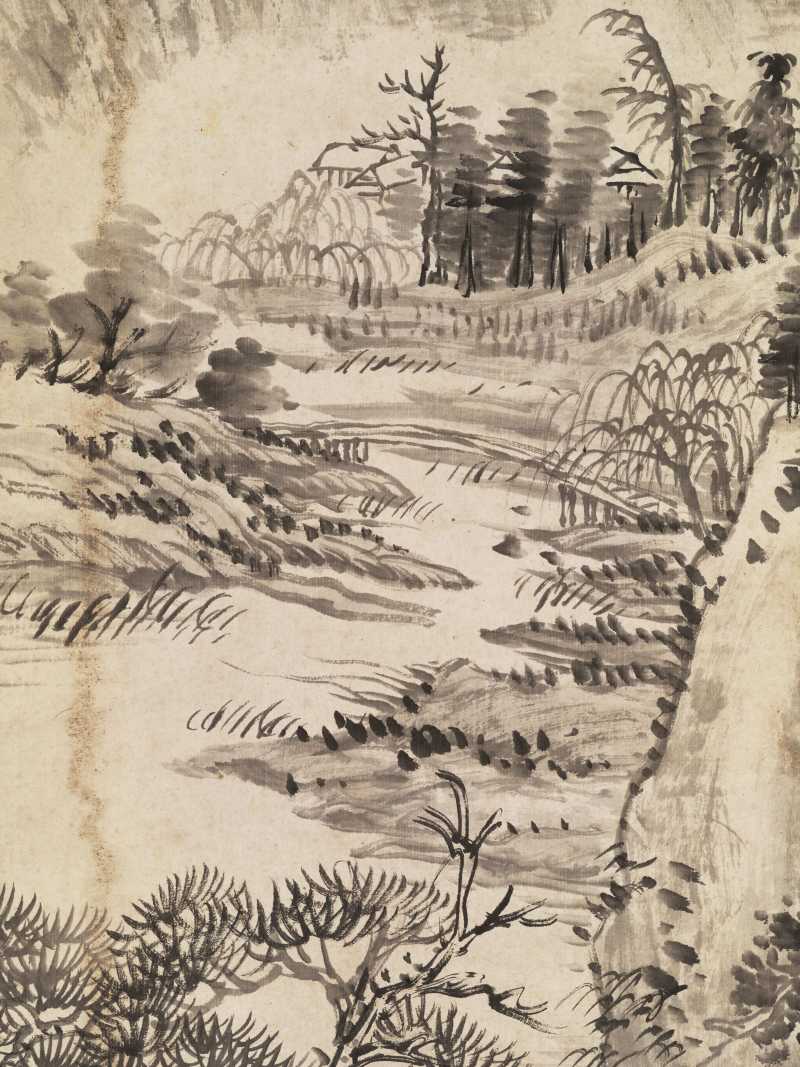 癸未（1883年）作 吴滔 山水四屏 - 图6