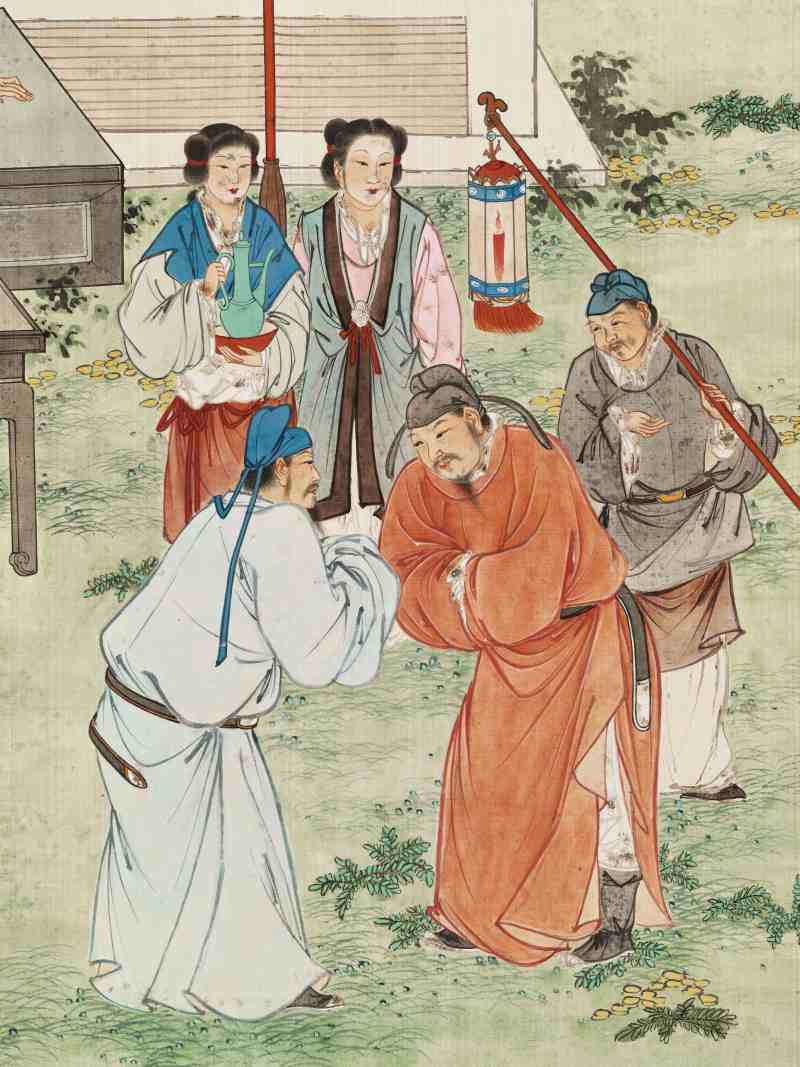 癸未（1944年）作 吴光宇 五王醉归图 - 图4
