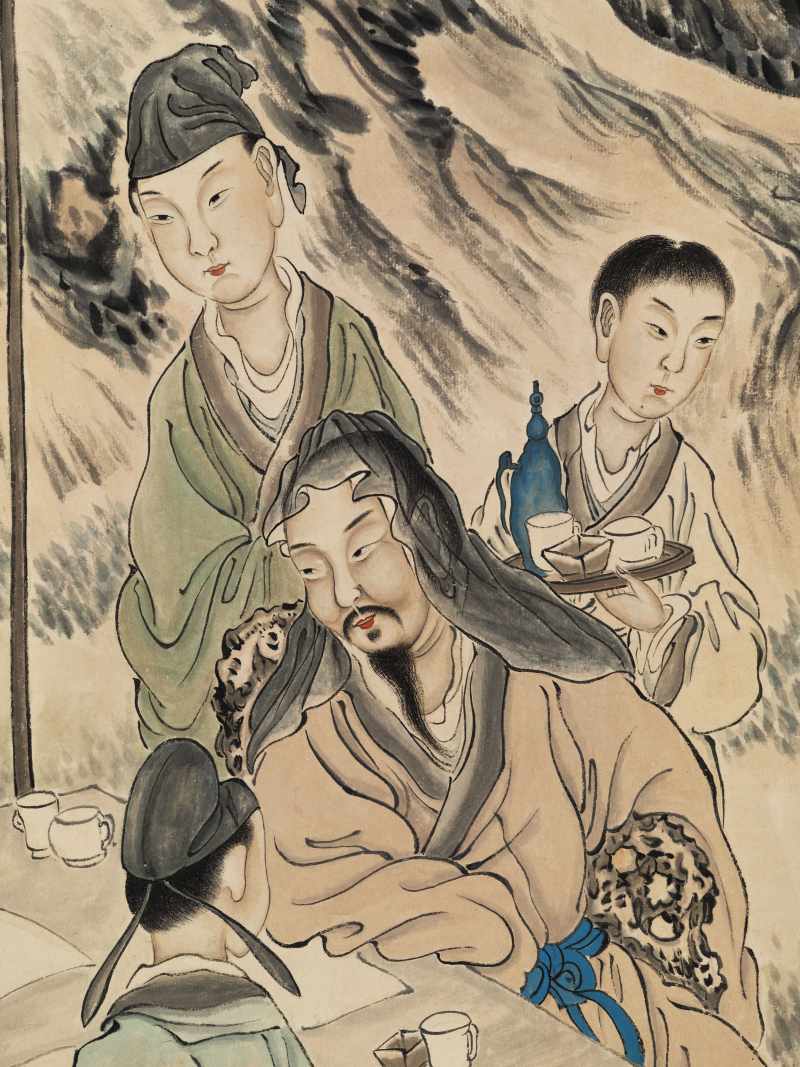壬戌（1922年）作 沈燧 春夜宴桃李园图 - 图11