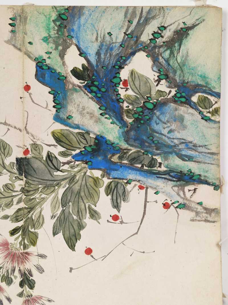己巳（1929年）作 叶瀚 花鸟册 - 图6