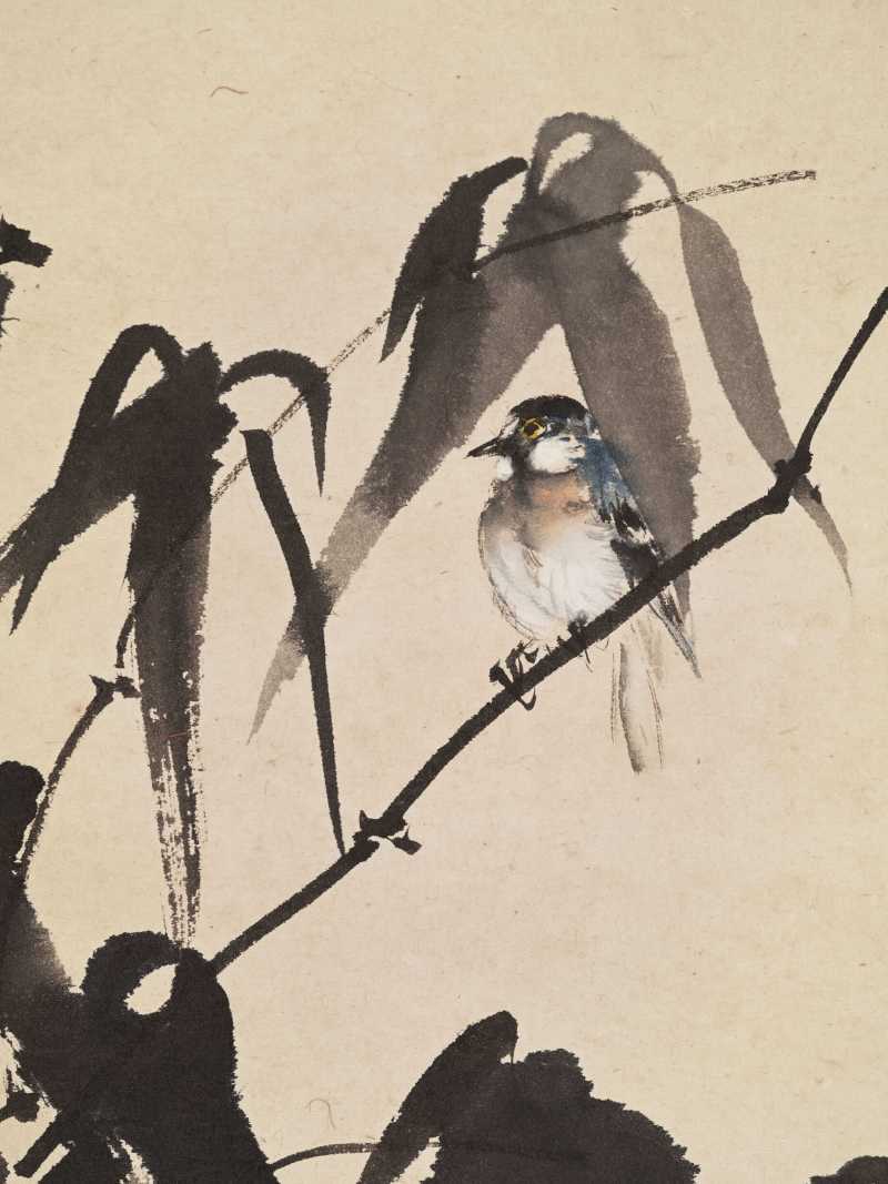 鲍少游、吕寿琨等 竹石小鸟 - 图10
