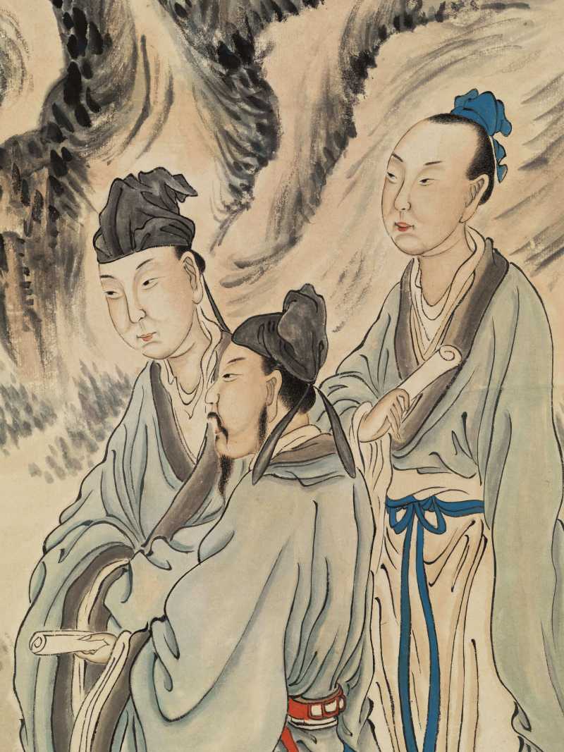 壬戌（1922年）作 沈燧 春夜宴桃李园图 - 图12