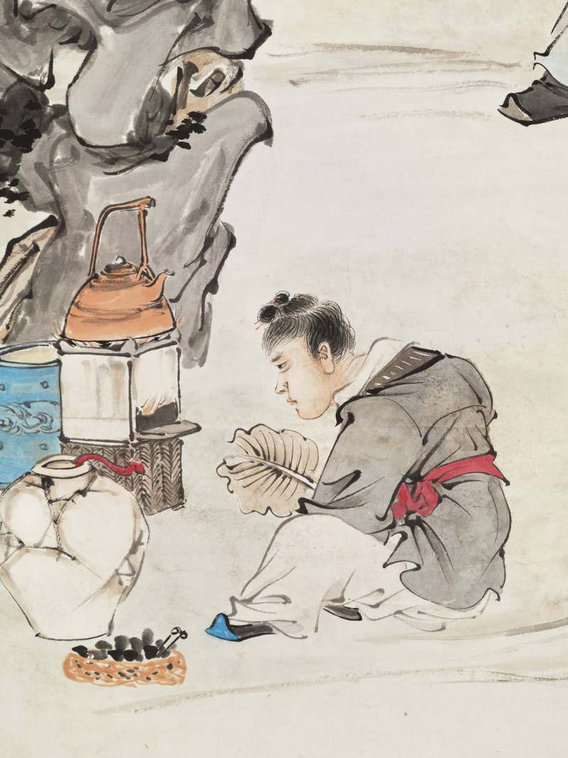 辛巳（1941年）作 李芳园 夜宴雅集 - 图13